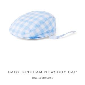 Janie and Jack baby gingham newsboy cap